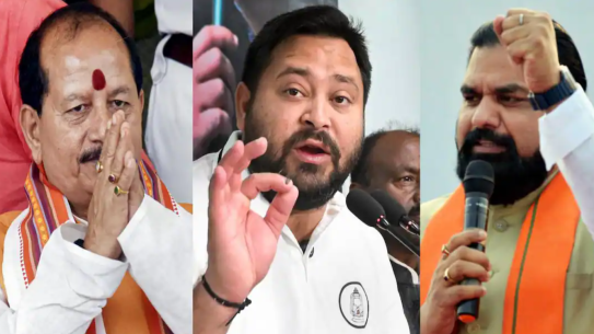 **तेजस्वी यादव ने सम्राट चौधरी से कहा था कि वे 'अपनी पगड़ी की हिफाज़त करें'; अब विजय सिन्हा ने इसका करारा जवाब दिया है।**